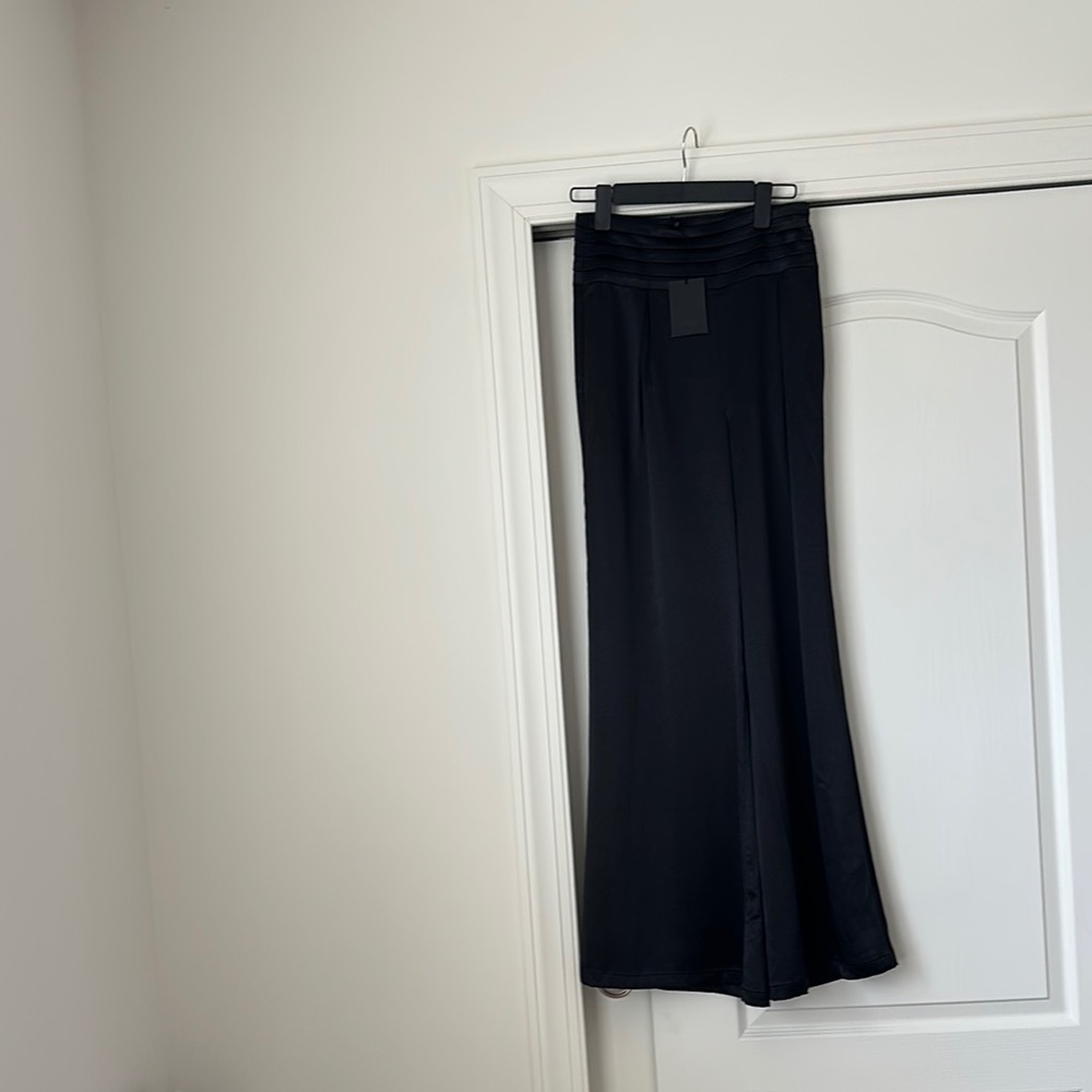 NBD Charcoal Wide-Leg Trousers